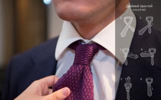 Naučite kako lijepo vezati kravatu: fotografije korak po korak